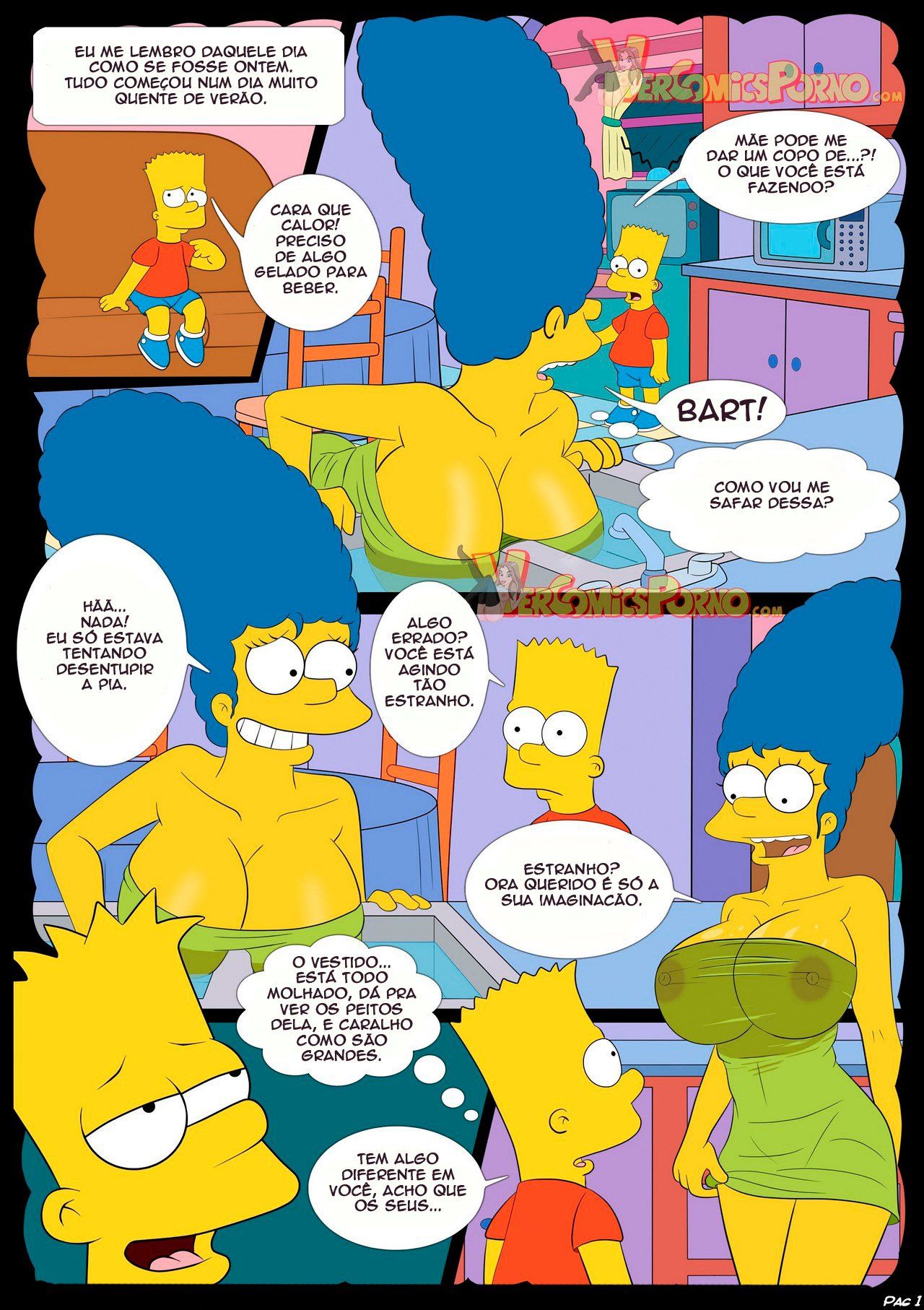 Hentaihome – Os Simpsons – Comendo minha Mãe (2)