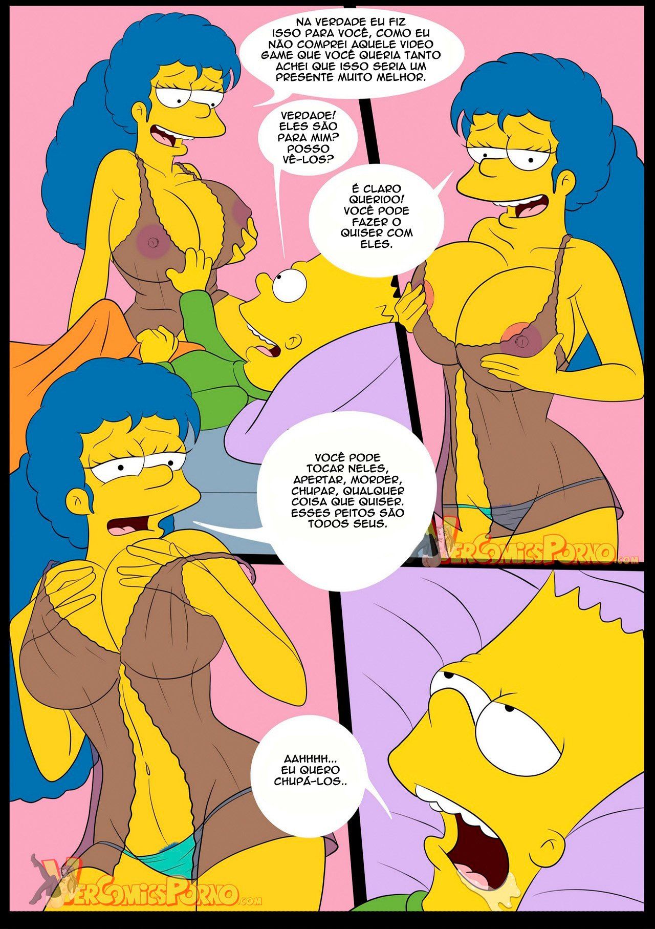 Hentaihome – Os Simpsons – Comendo minha Mãe (6)