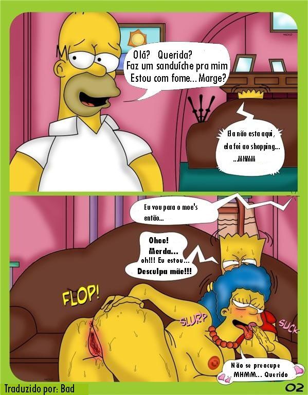 Hentaihome – Os Simpsons – Marge bebada fodendo com Bart (2)