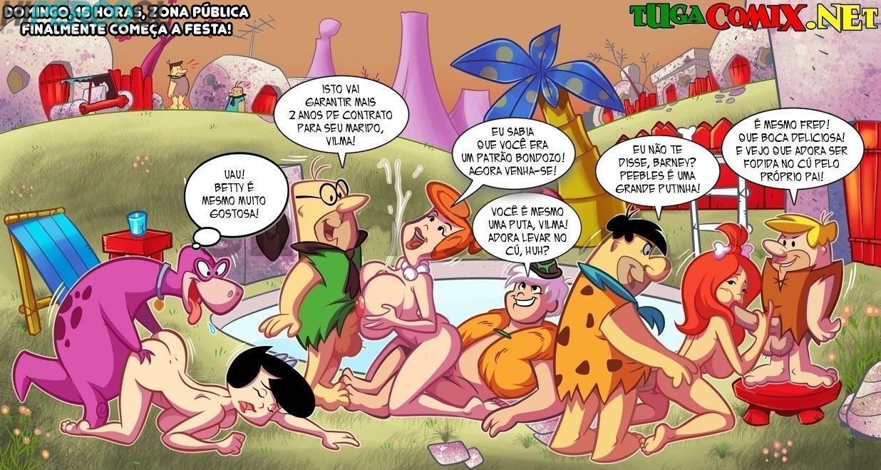 Festa na Piscina – Flintstones Pornô
