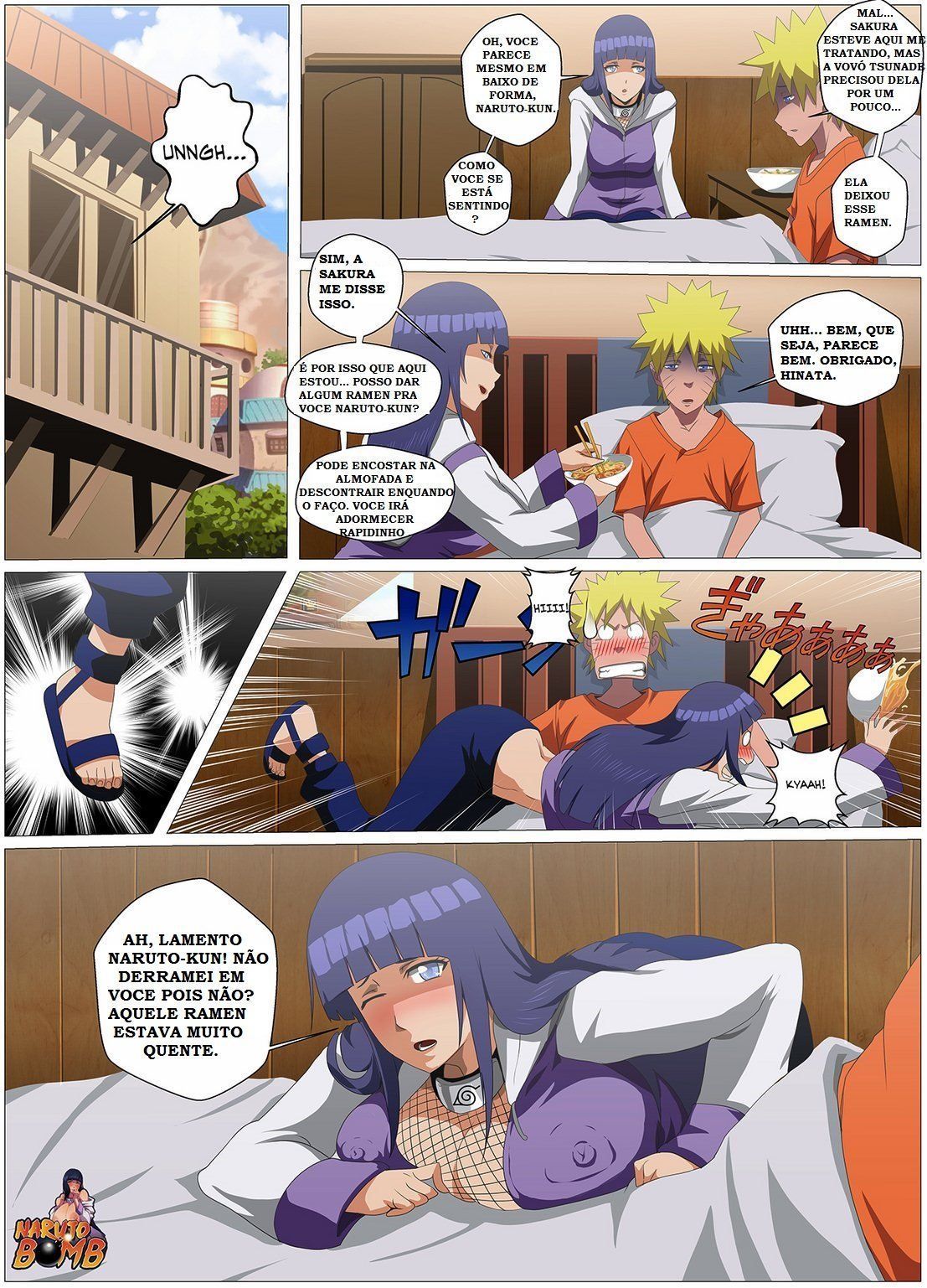 Hinata ajudando Naruto à se curar (2)