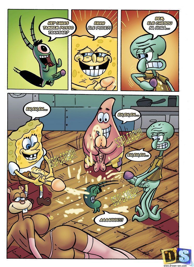 Bob esponja gozando na putaria de quadrinhos (10)