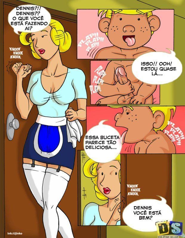 Comics incesto – Dennis Pimentinha taradinho da mamãe (3)