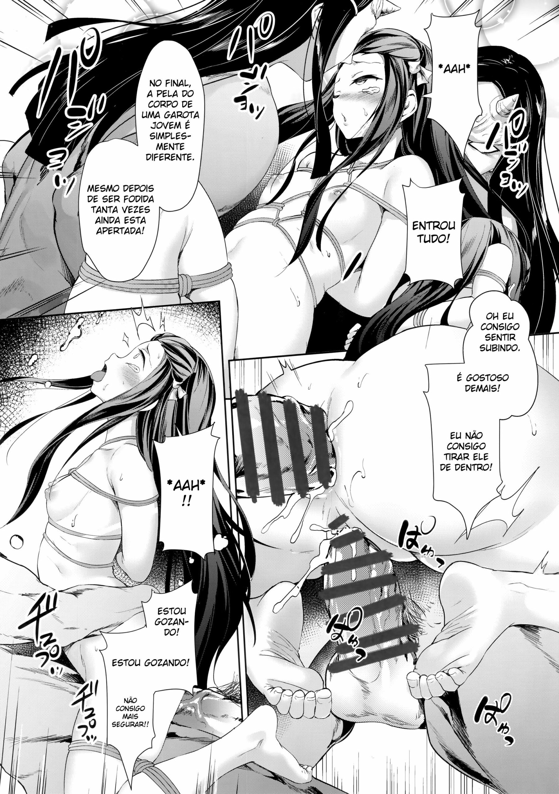 Demônios estupram à inocente Nezuko (17)
