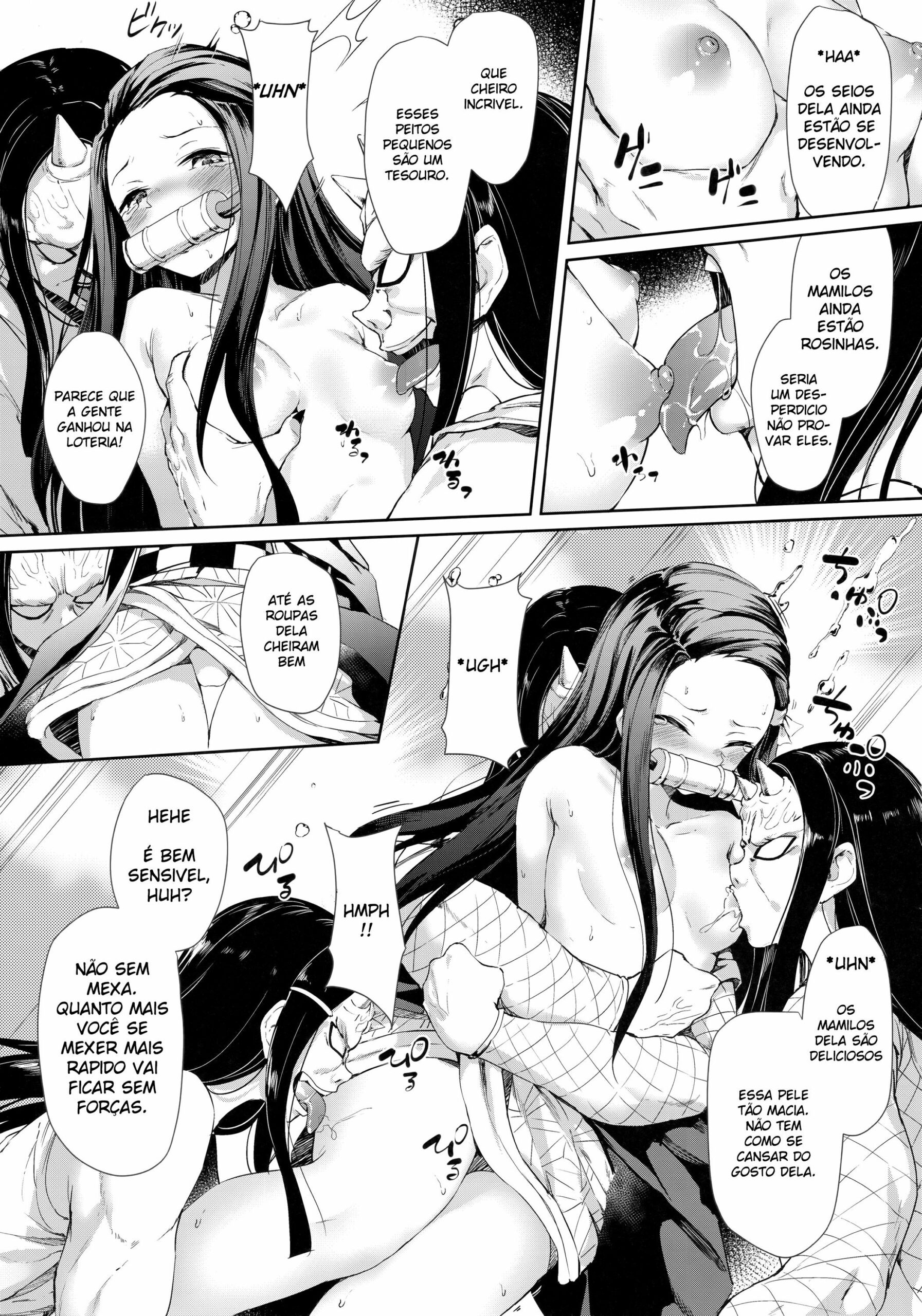 Demônios estupram à inocente Nezuko (5)