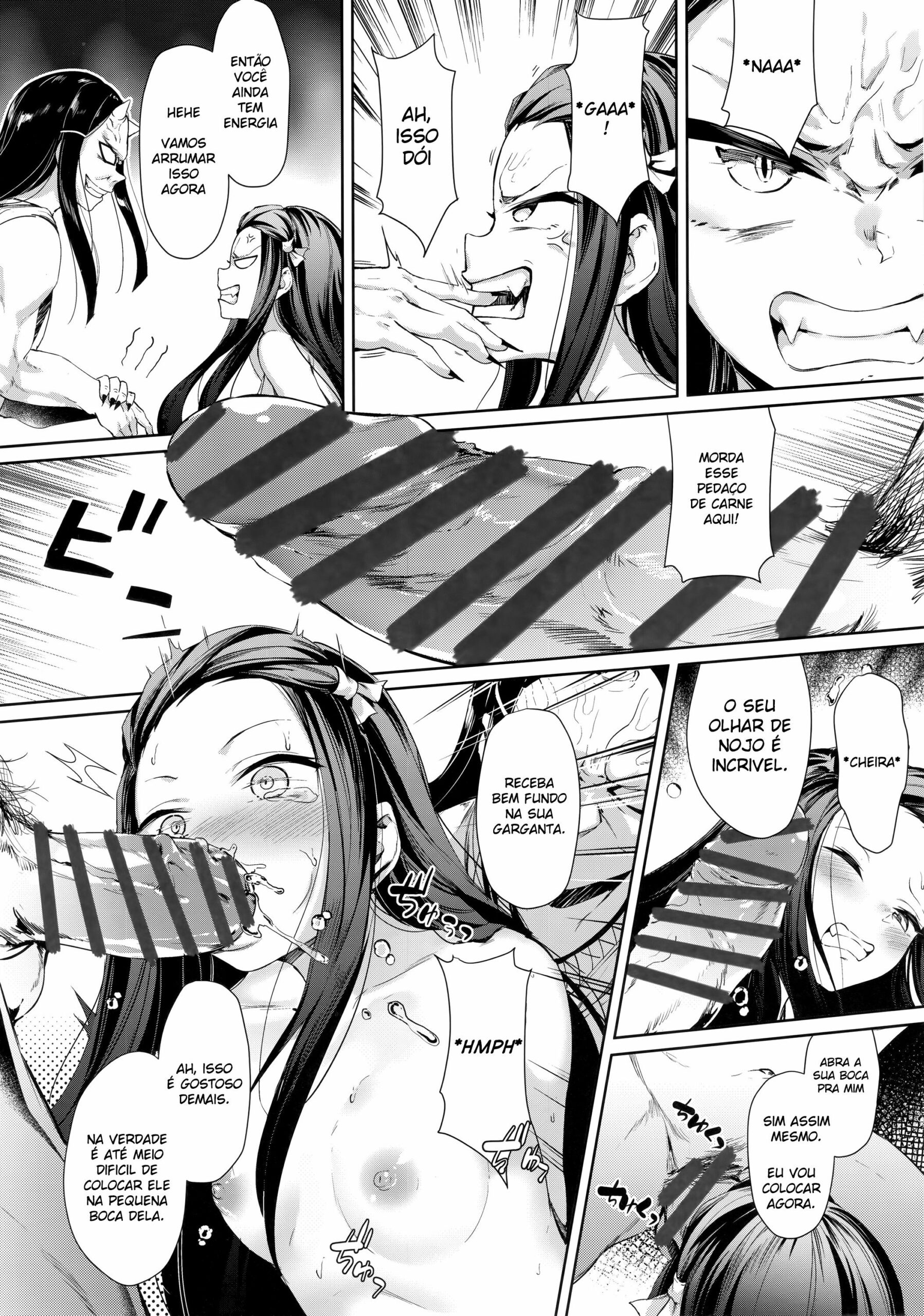 Demônios estupram à inocente Nezuko (7)