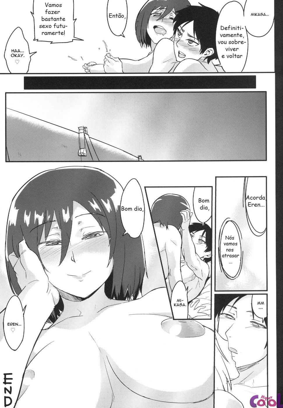 Eren gozando na sua amada Mikasa (20)