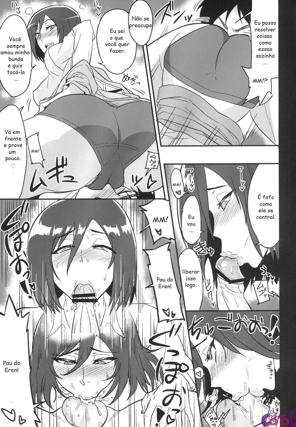Eren gozando na sua amada Mikasa (4)