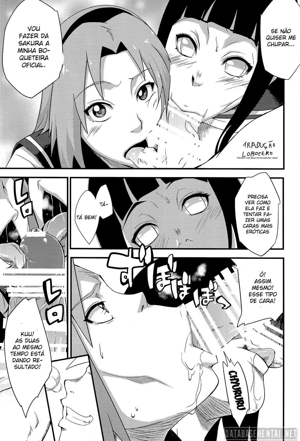 Hentai Naruto – Sakura x Hinata treinando boquete (4)