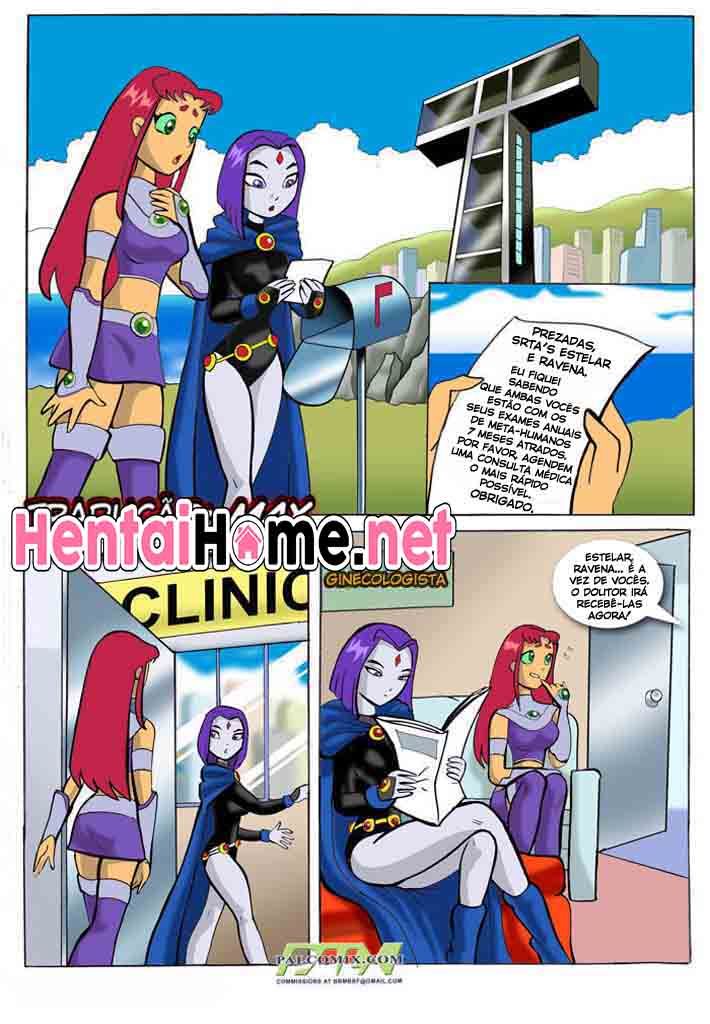 Jovens Titans HQ Pornô Meninas no ginecologista (2)
