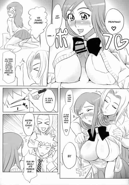 Orihime e Matsumoto peitudas excitadas – Beach (16)