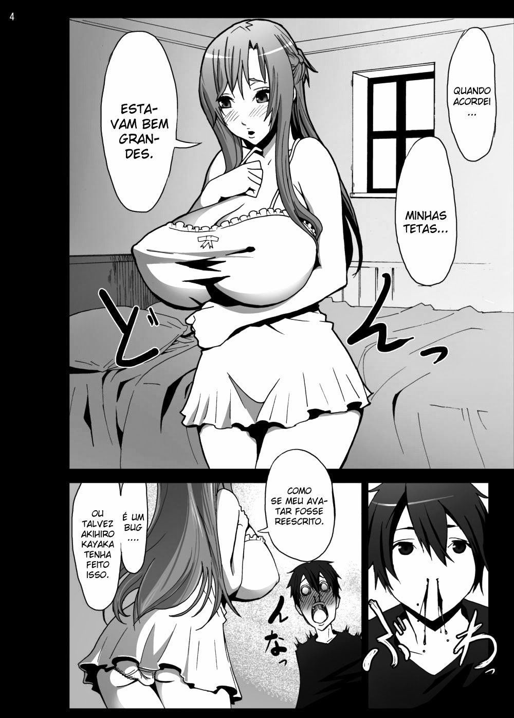 Os peitos gigantes de Asuna (3)