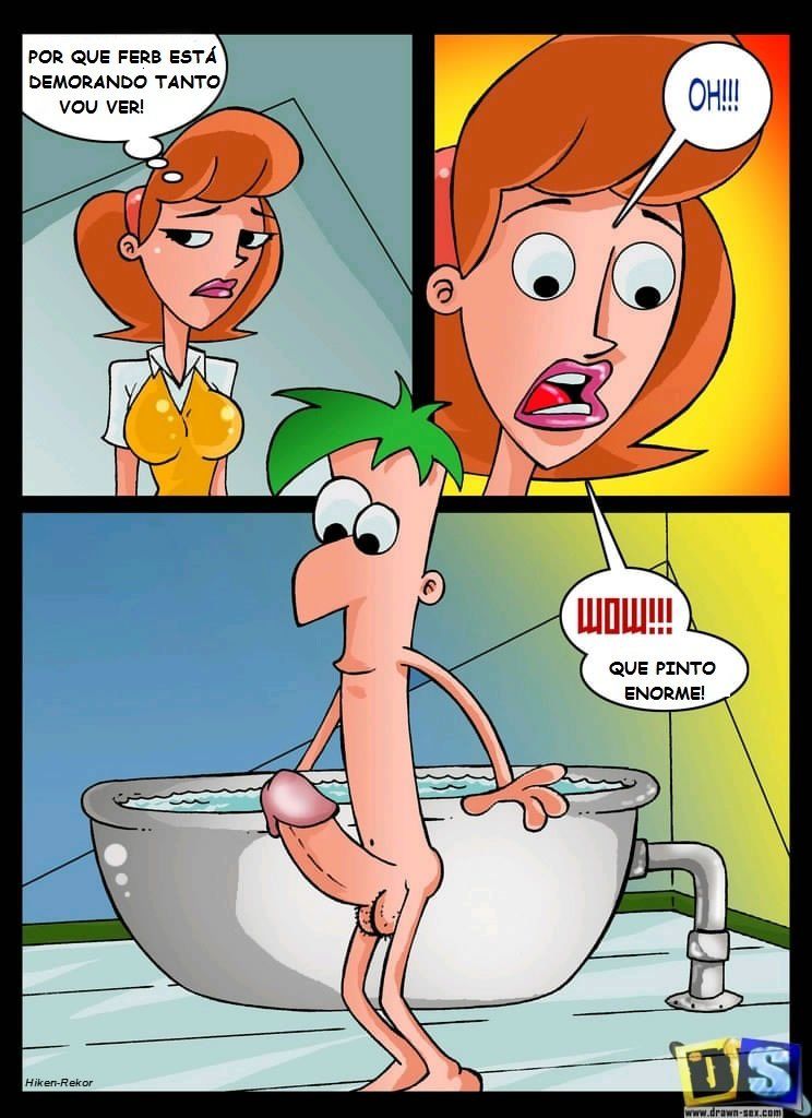 Phineas e Ferb pornô – Pegando à mãe (1)
