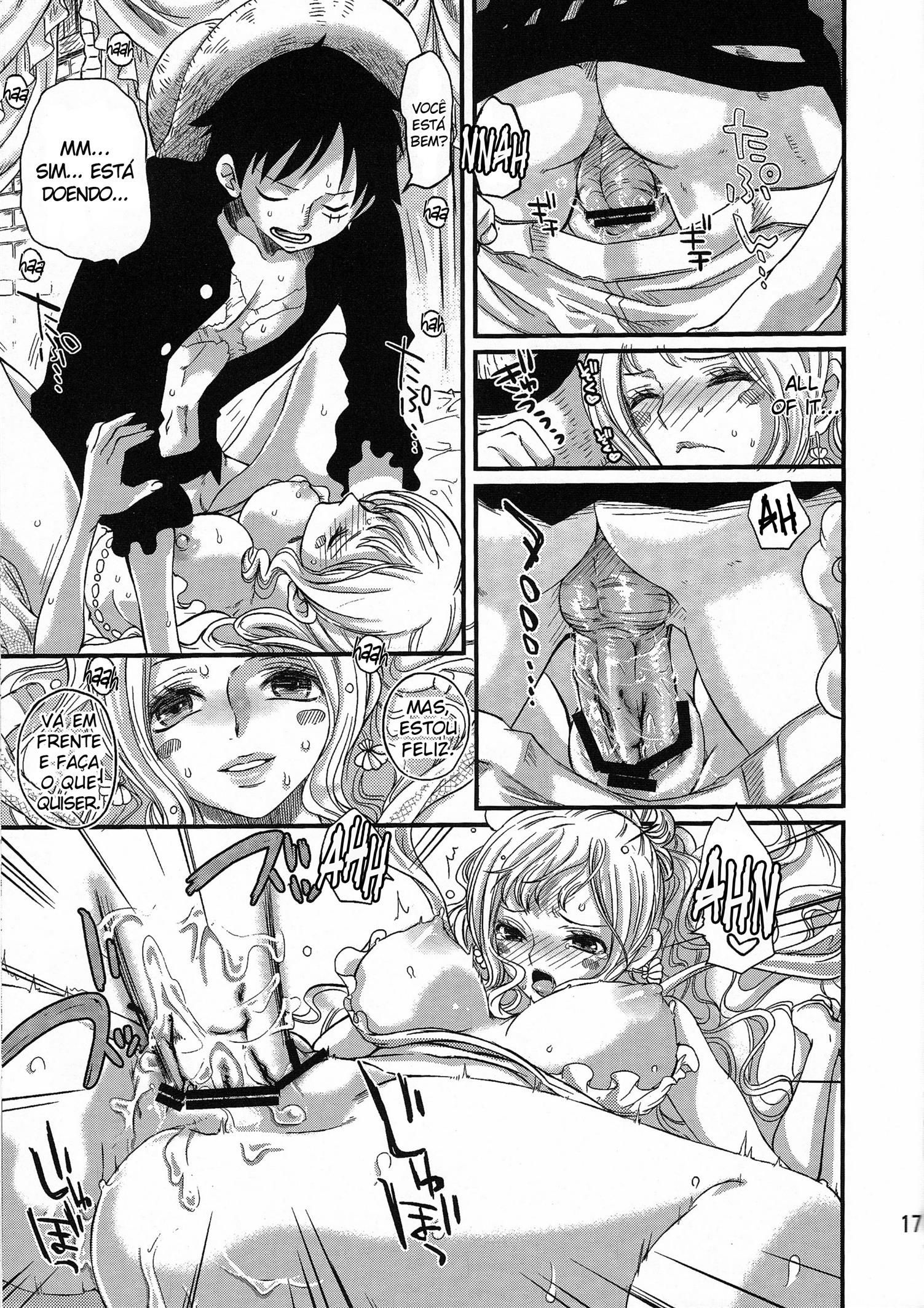 Primeira vez da princesa sereia Shirahoshi com Luffy (17)