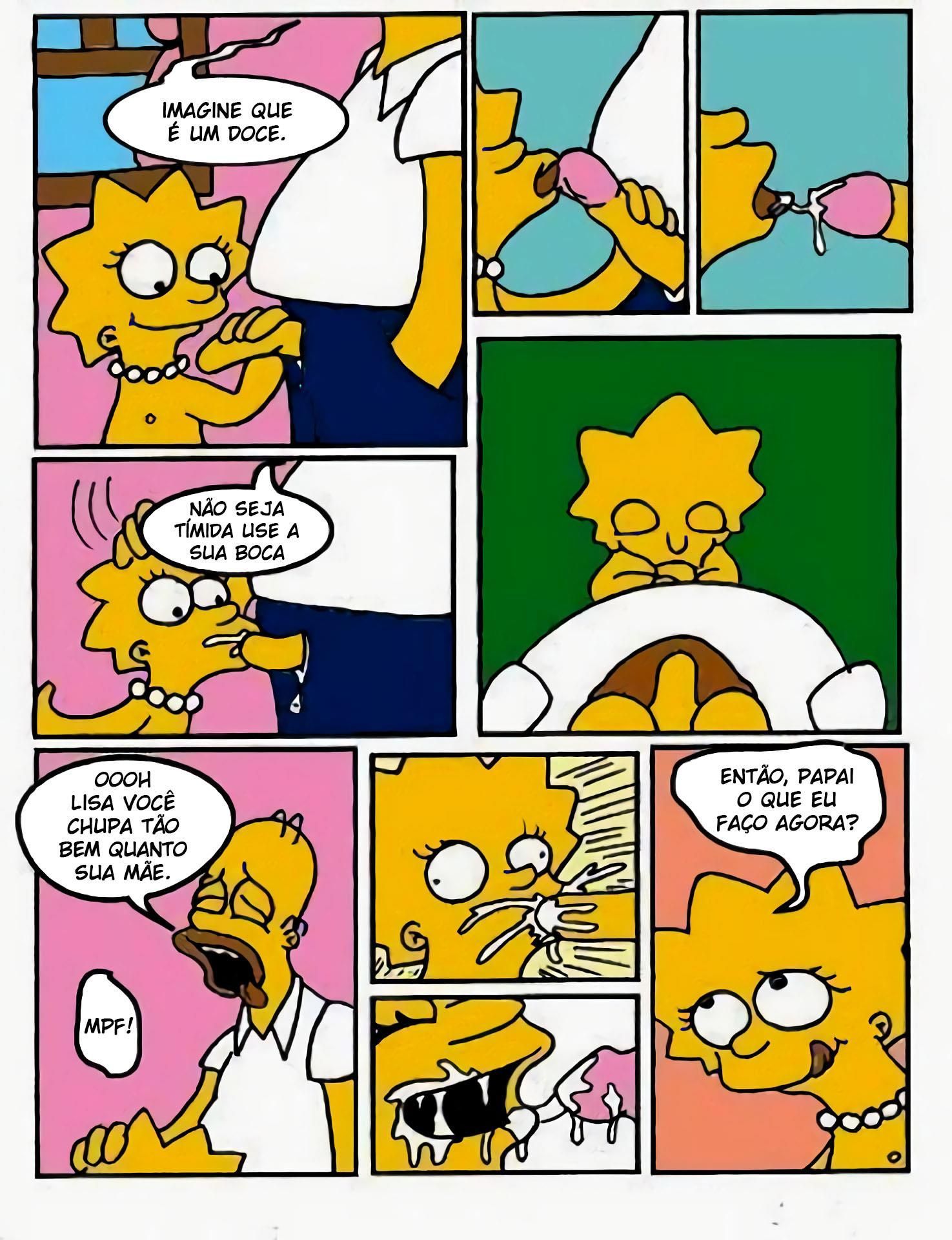 Simpsons Incesto Empurrão do papai (5)