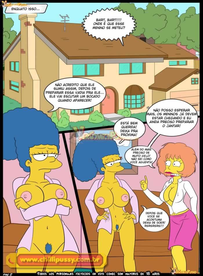 Simpsons Incesto Milhouse ganha aula de sexo da mamãe (3)