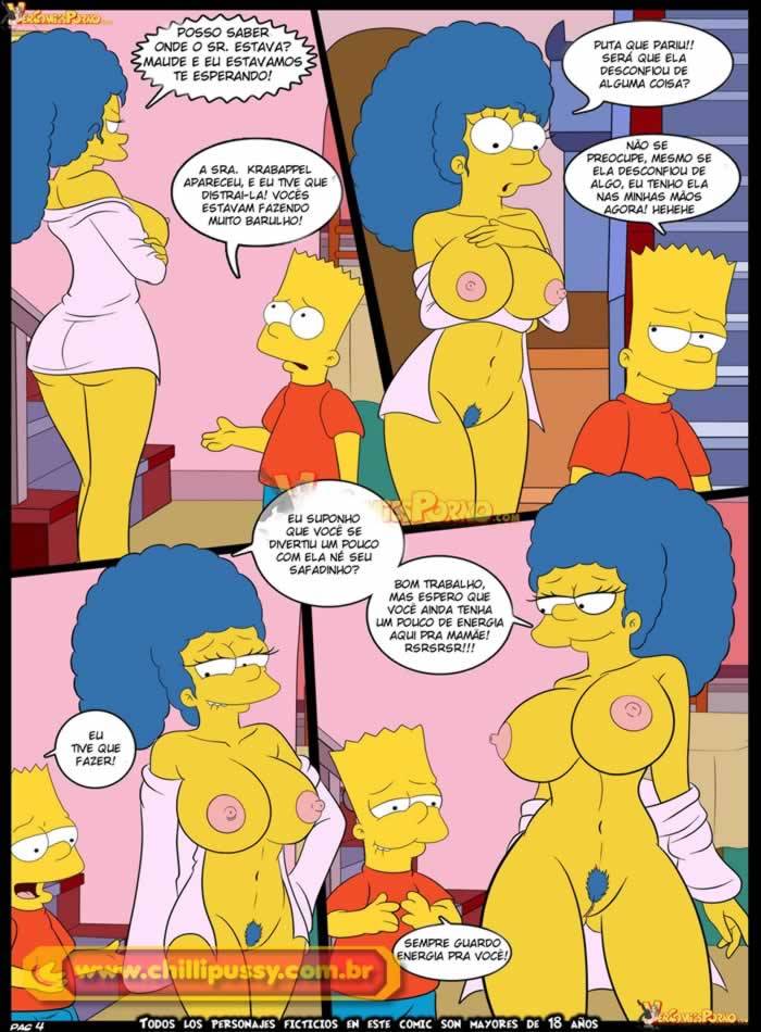 Simpsons Incesto Milhouse ganha aula de sexo da mamãe (5)