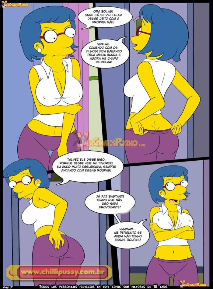 Simpsons Incesto Milhouse ganha aula de sexo da mamãe (8)
