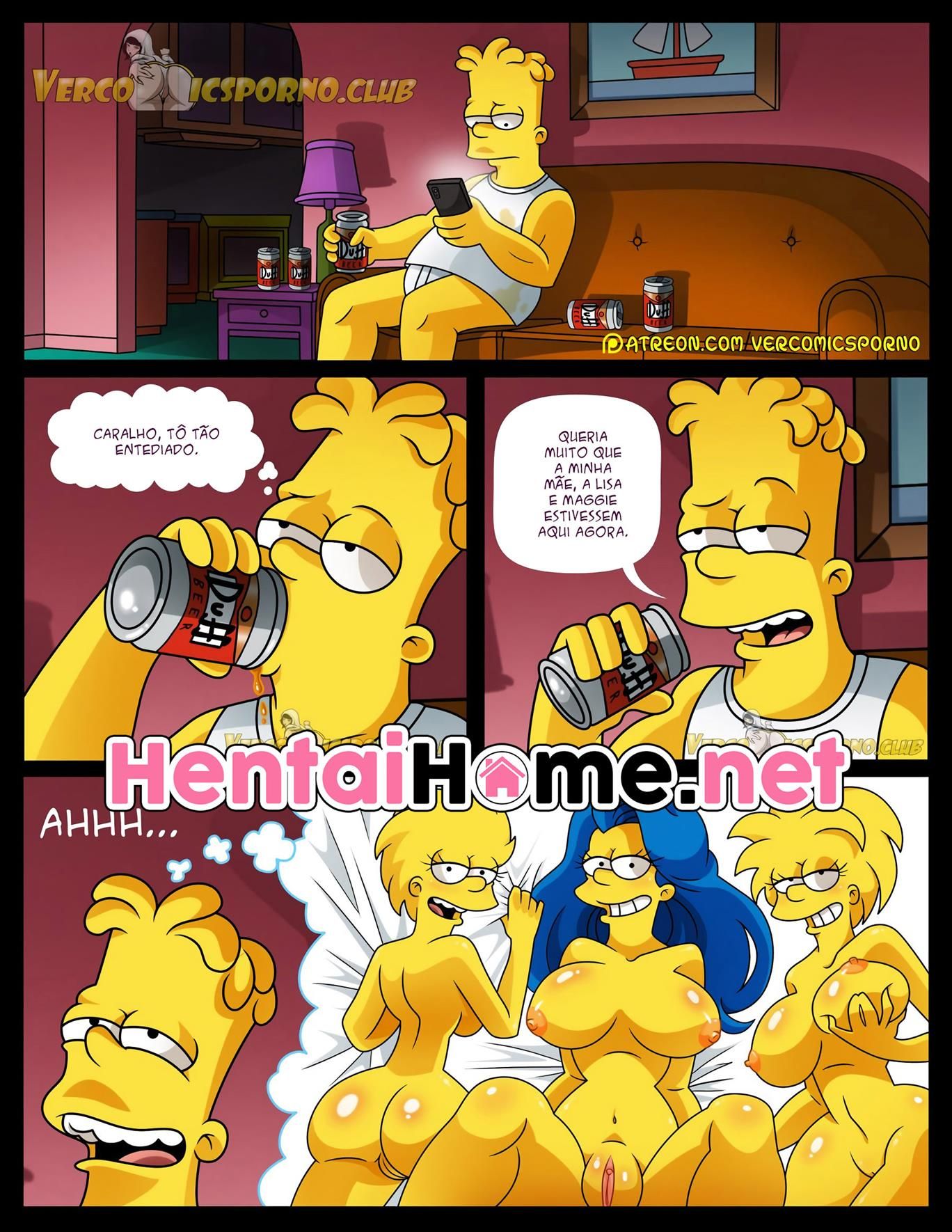 Simpsons Pornô Não há sexo sem Ex