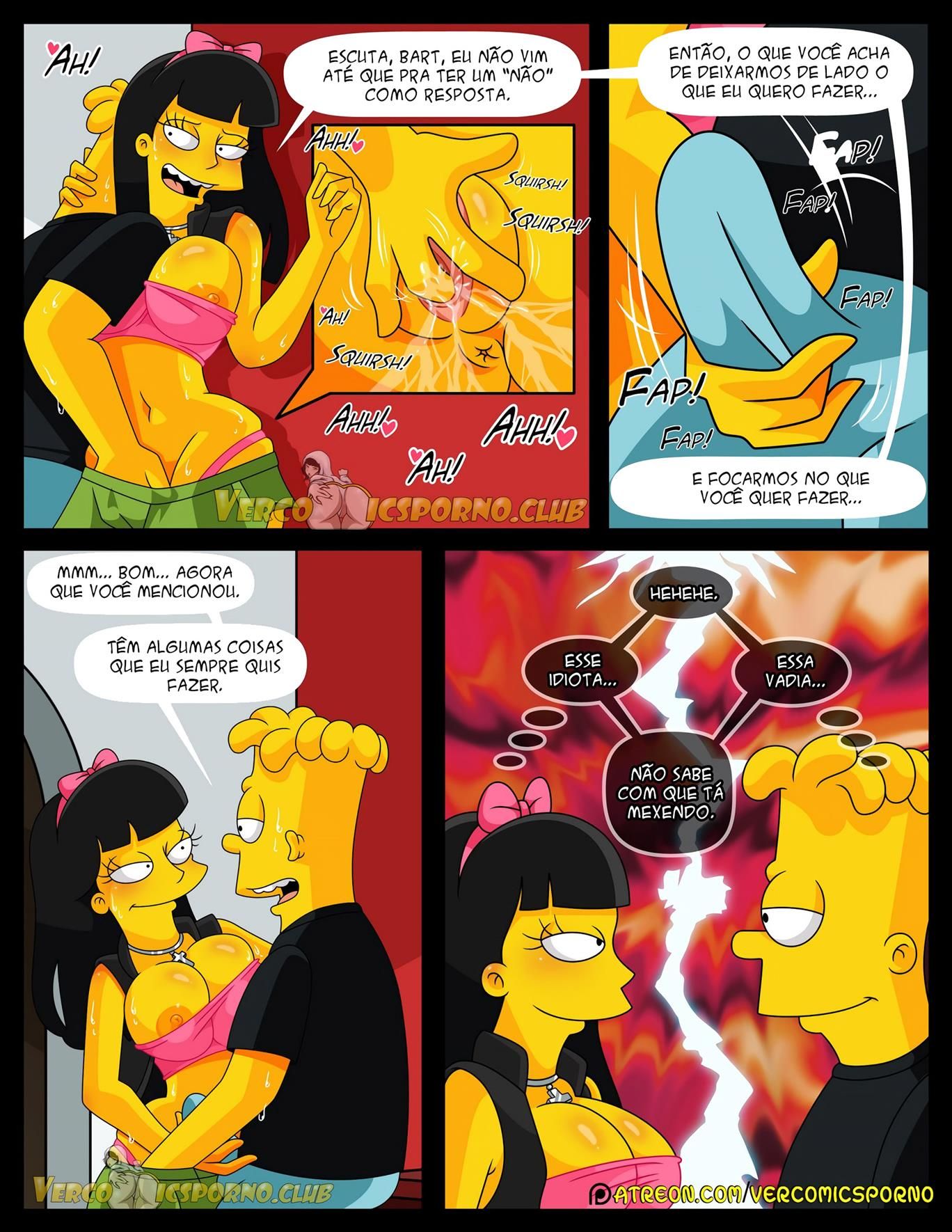 Simpsons Pornô Não há sexo sem Ex (24)