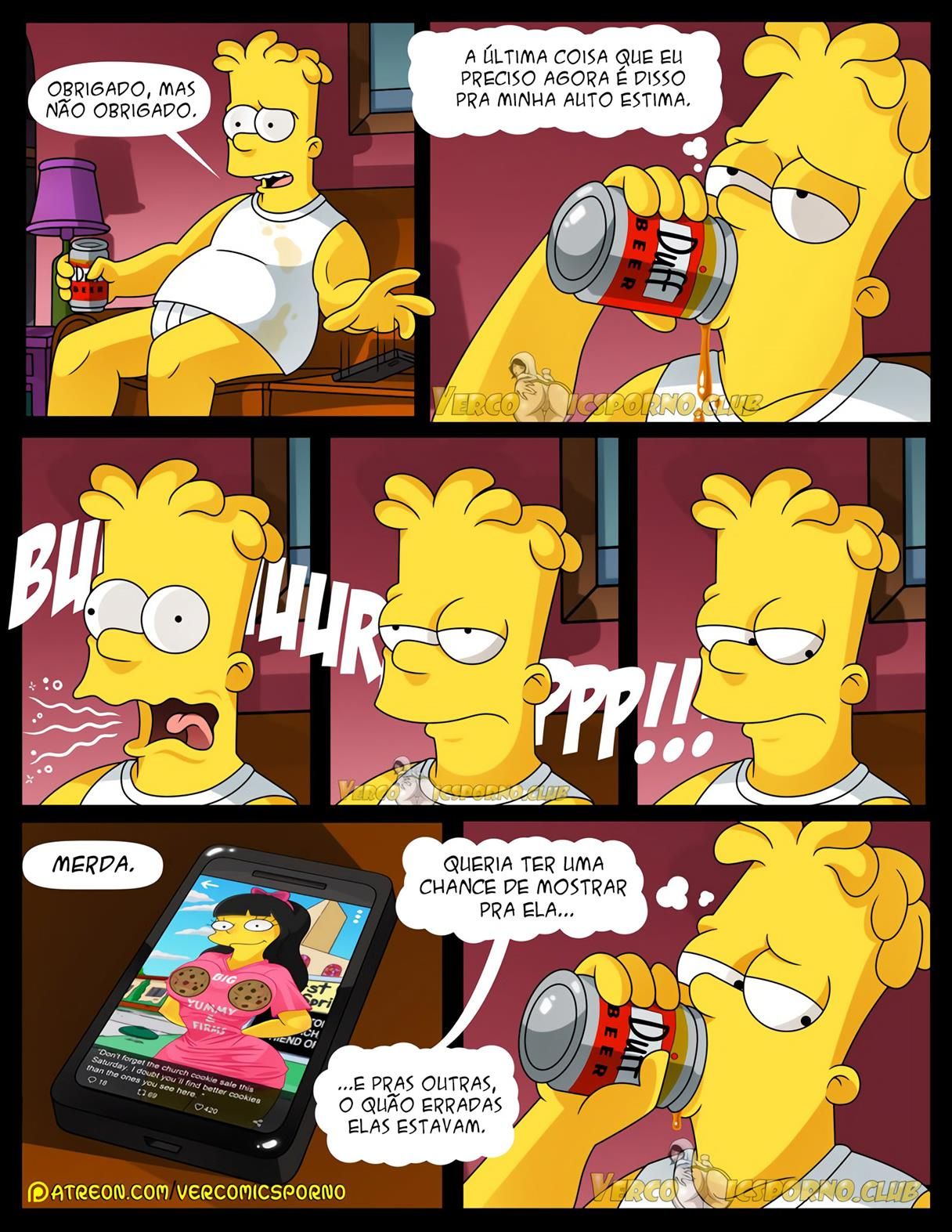 Simpsons Pornô Não há sexo sem Ex (6)