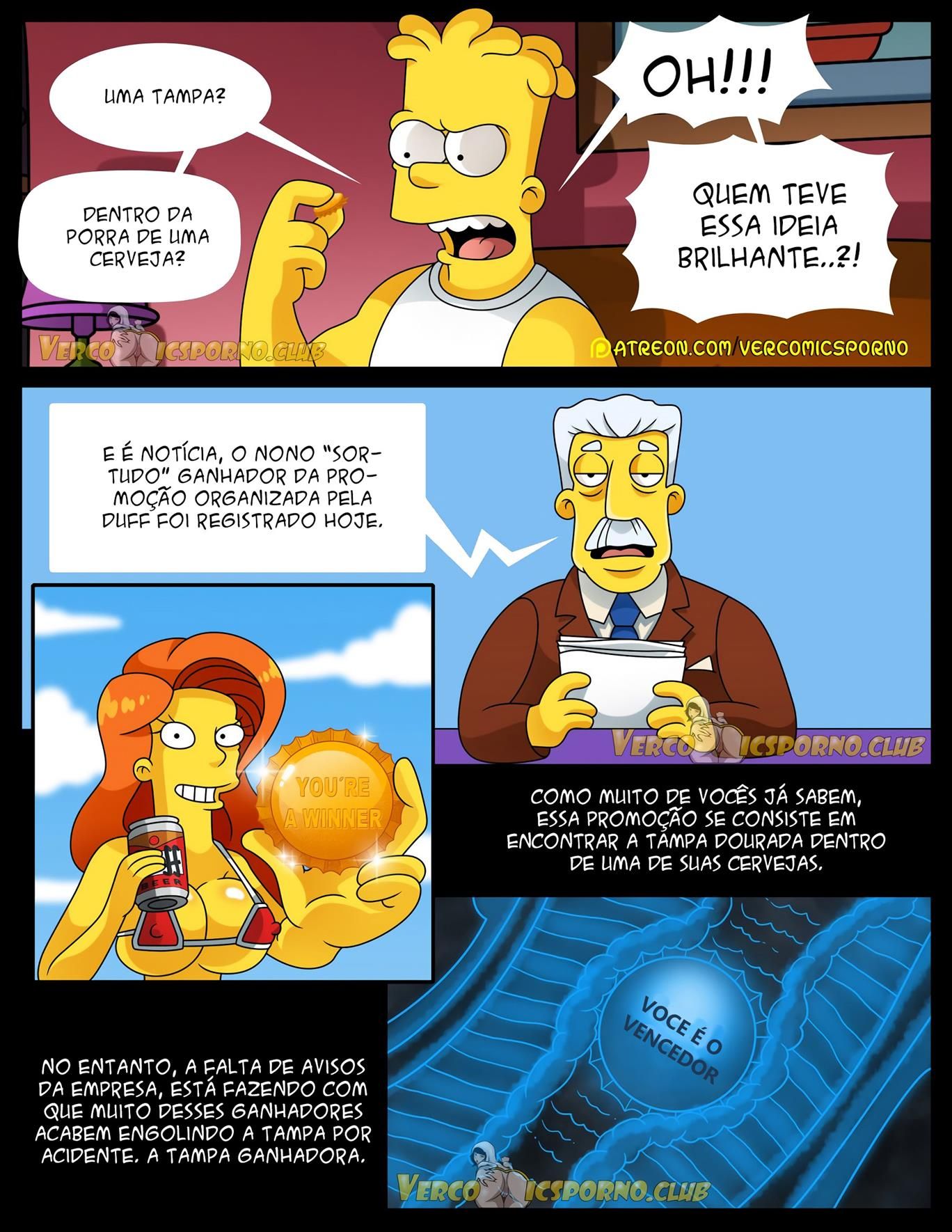 Simpsons Pornô Não há sexo sem Ex (8)
