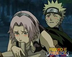 Naruto e sakura se beijando