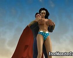 Hentai  Superman e mulher maravilha