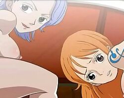 Nami tranzando com o luffy